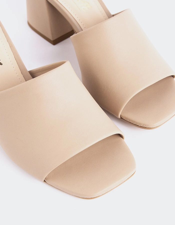 Clarabelle Nude Leather Strong Outsole