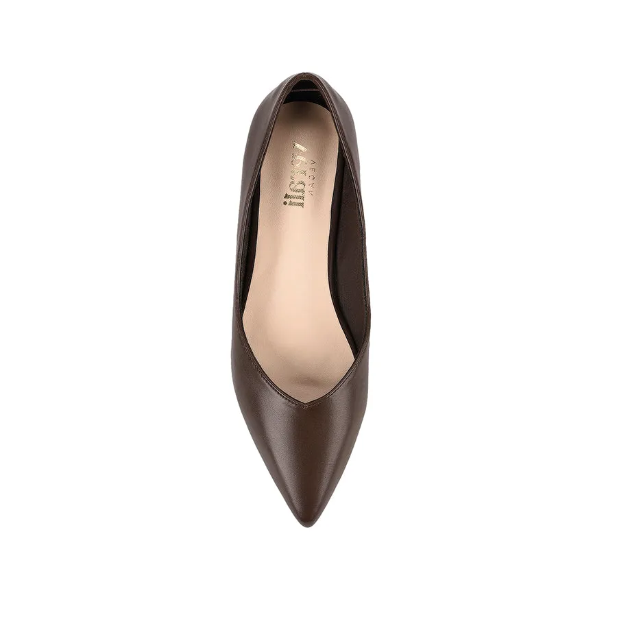 Hickory Point Toe Flats - Chocolate Brown Fit Glow Lightweight Feel