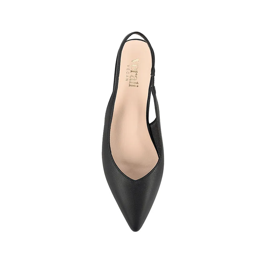 Hillary Slingback Flats - Black Urban Play Workday Approved Shoes