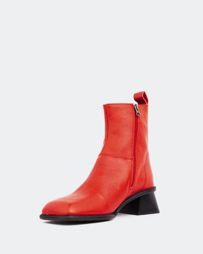 Holts Red Leather Trendy Boot