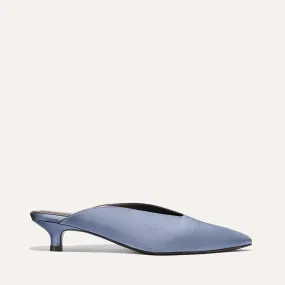 Alex Mill x Margaux: The Romy - Slate Blue Satin Rockered Profile Tall