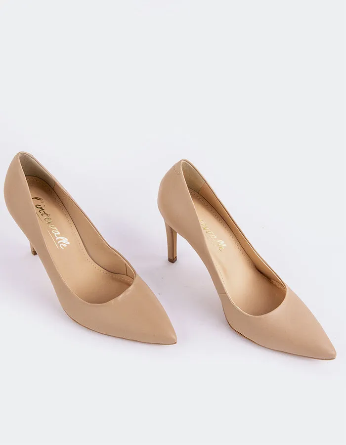Impact protection Vegan Wedding Heels Love Nude Leather