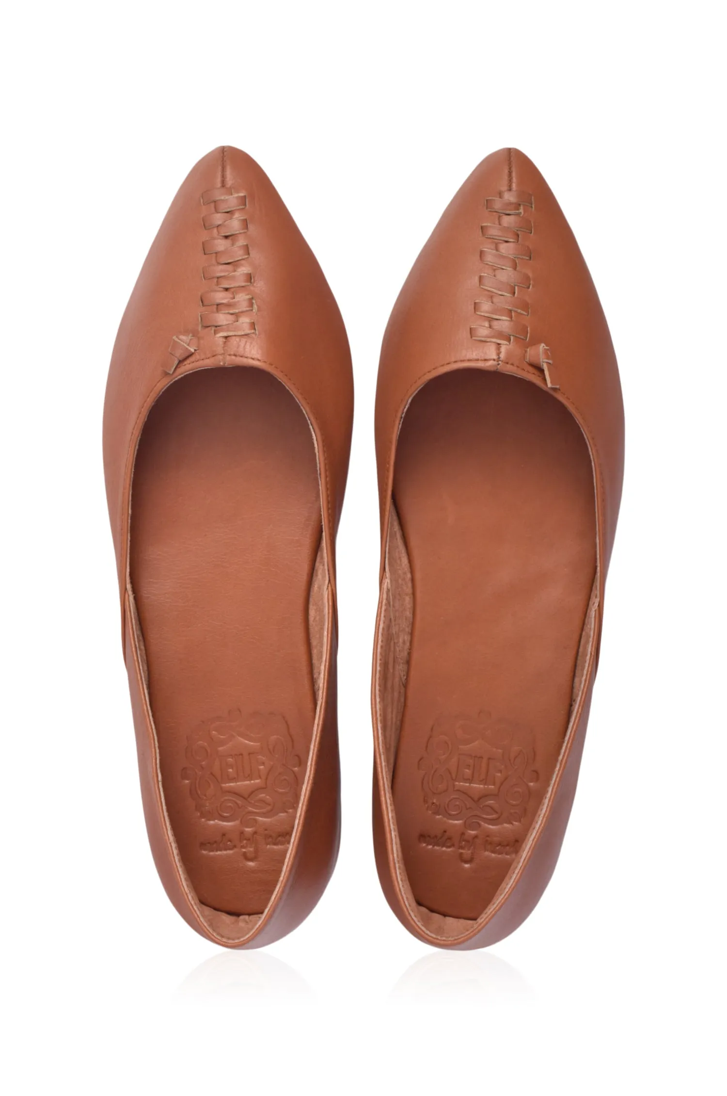 Rhodes Pointy Ballet Flats Loafer Style Soft Grip