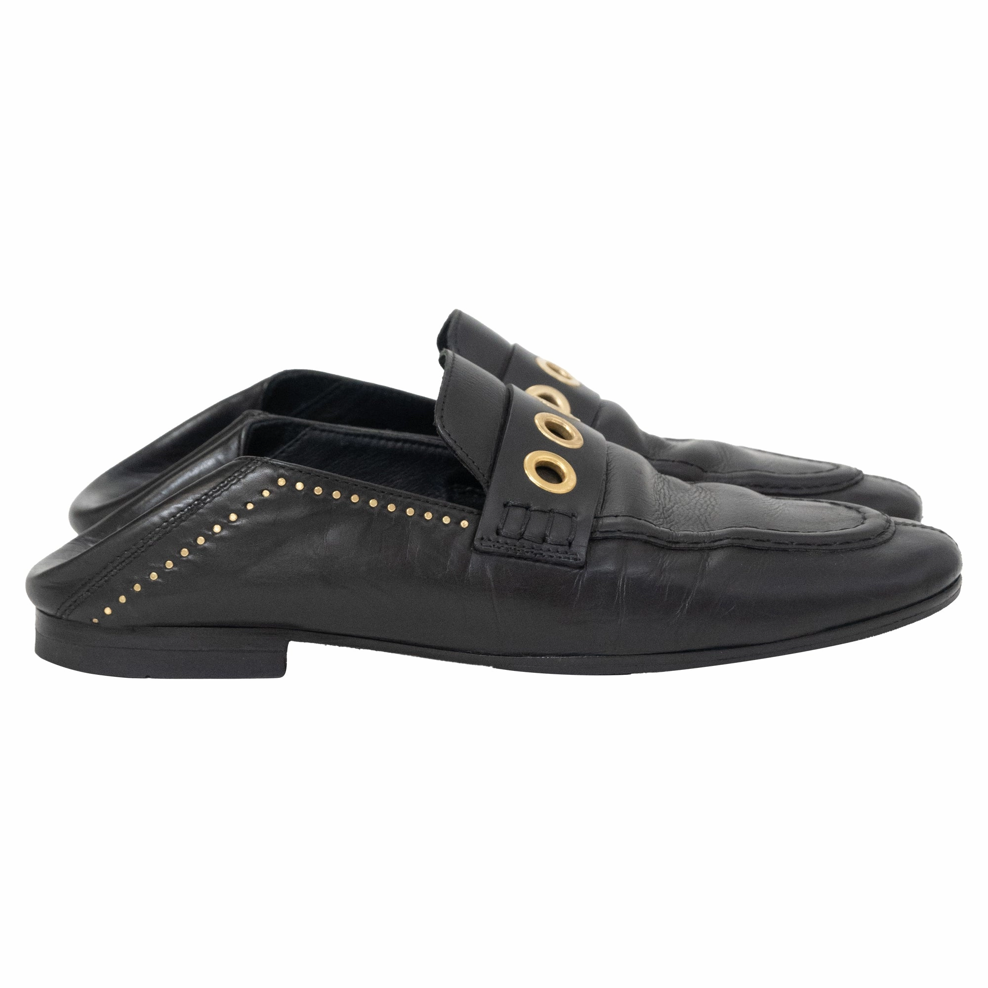 Free Steps Cloud Flow Isabel Marant Fosten Convertible Loafers in Black Leather