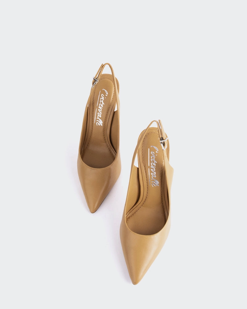 Bridal Pumps Janeiro Camel Leather