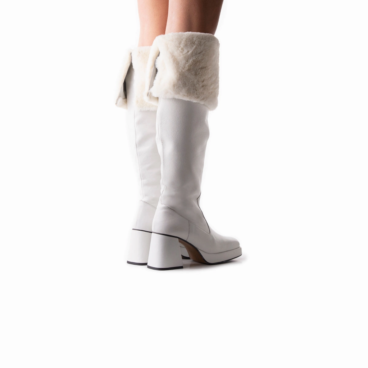 Breathable Sole Sustainable Material Blend Jesse White Leather