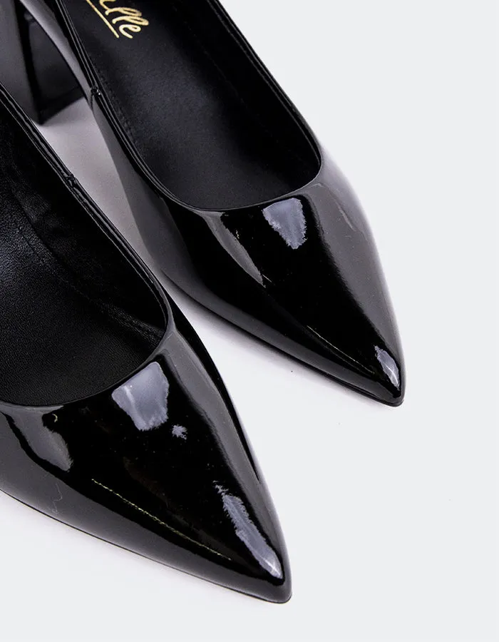 Gum outsole Josephine Black Patent