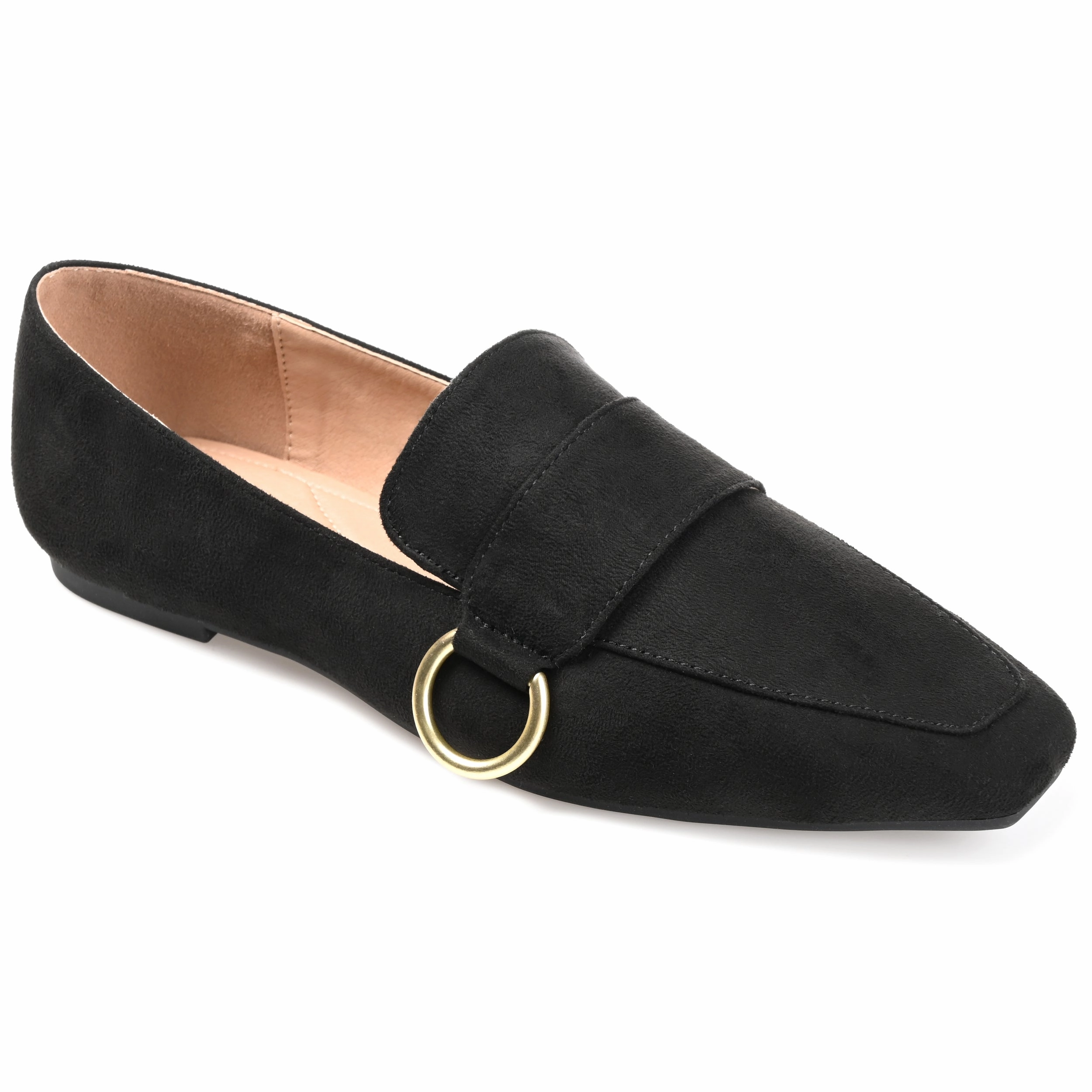 Clean Motion Mature Chic Journee Collection Women's Benntly Slip On Square Toe Loafer Flats