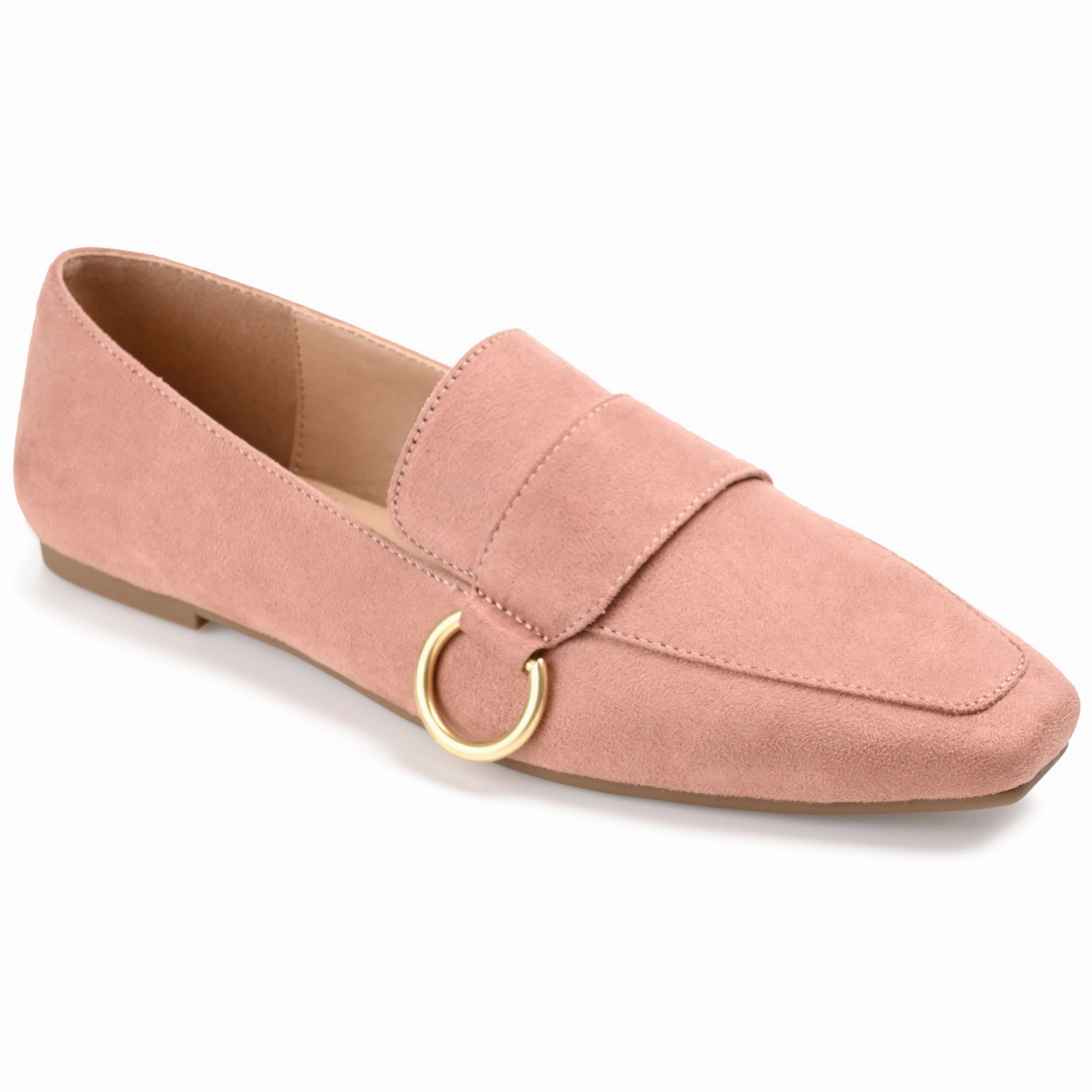 Way Power Euro Ease Journee Collection Women's Benntly Slip On Square Toe Loafer Flats