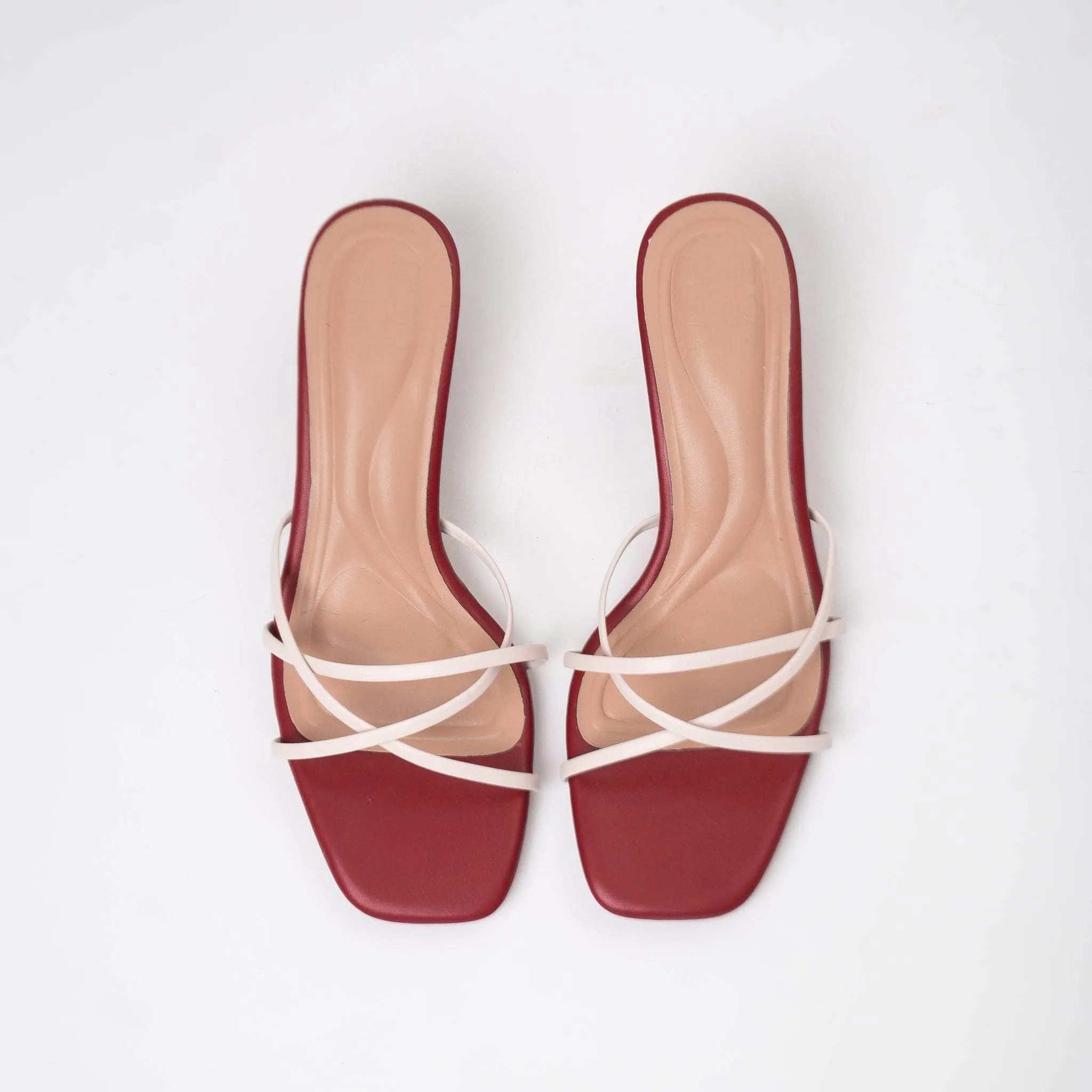 Katya Cherry Flexible Tread Pattern Beach Wear