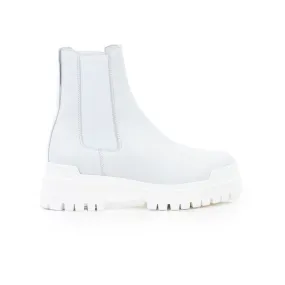 Kirby White Leather/White Sole Winter Layering Evening Chic