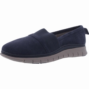 Kristi Womens Suede Slip On Loafers Quiet Lane