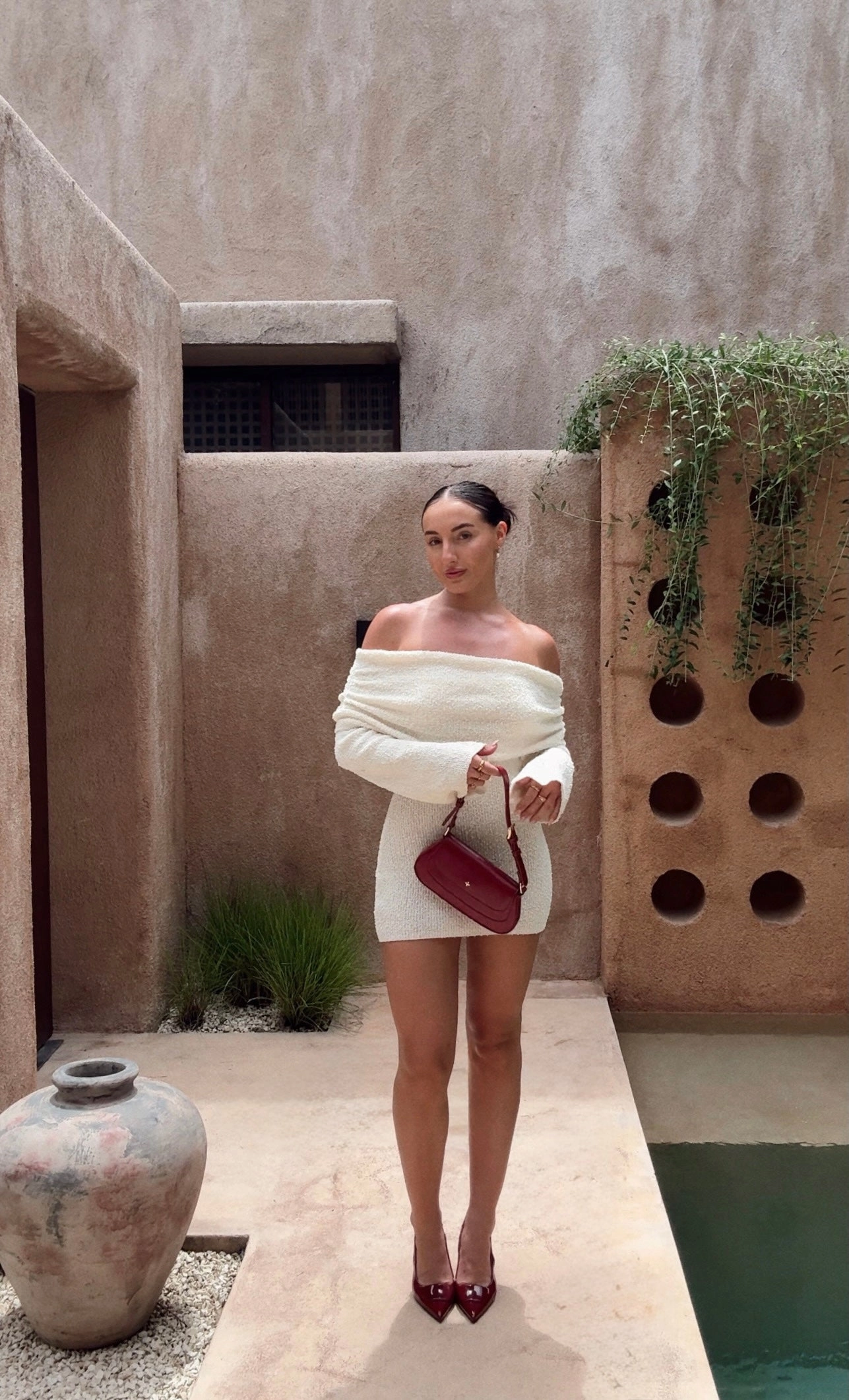 Konga Slingback Block Heels - Wine Patent Fashion Trends Boho Chic Heels