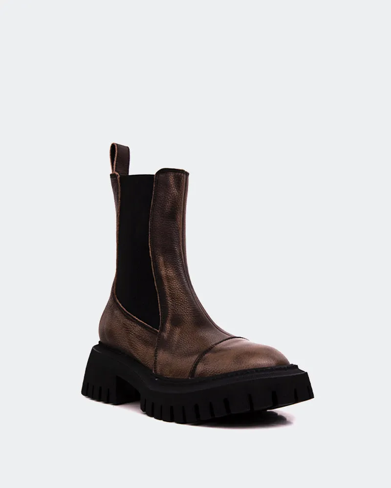 Laroi Charcoal Leather Comfy Pair