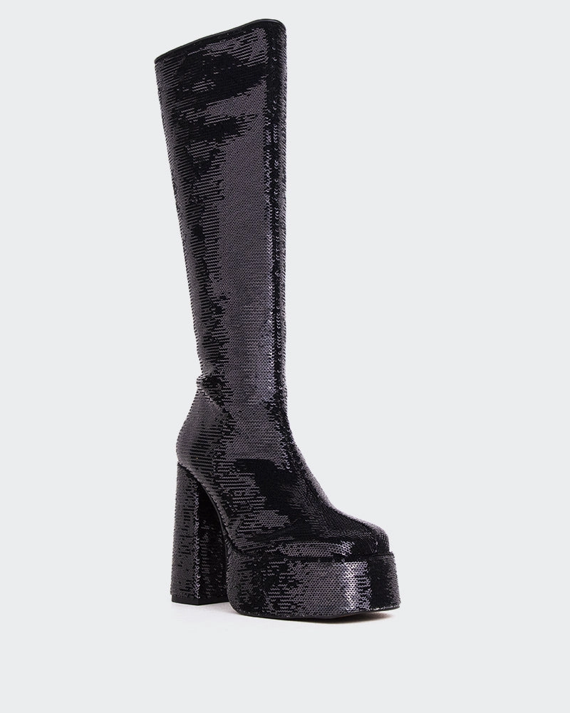 Strong Sole heel cup Latto Black Sequins