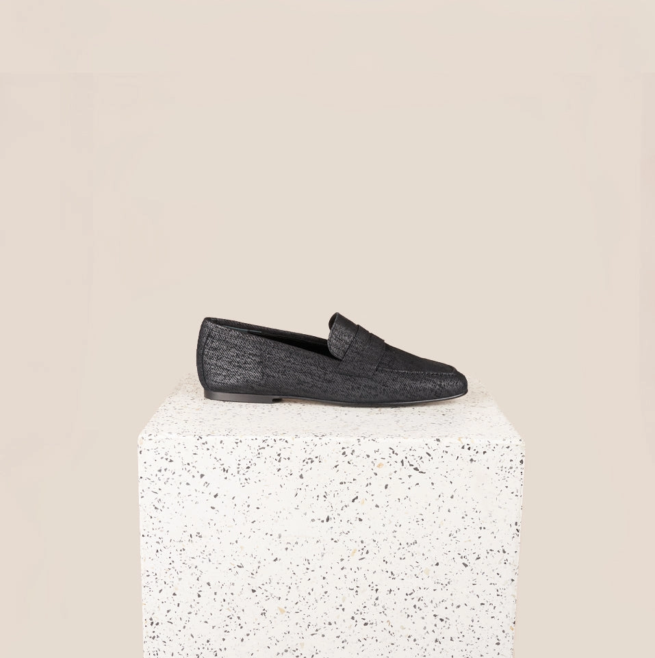 Lodi Due - Black Twill Plus Fit Relaxed Walk