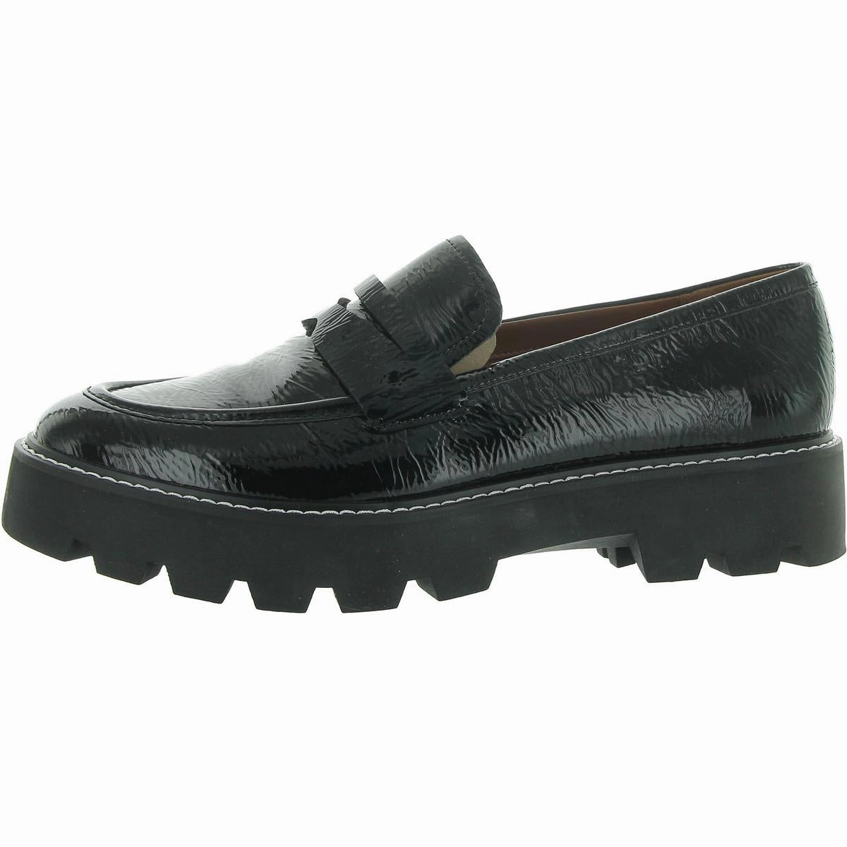 Path Clear Smart Padding Balin Womens Patent Slip-On Loafers