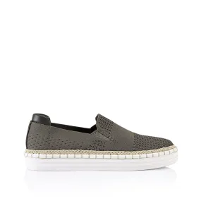 Queen Slip On Sneakers - Khaki Knit Book Walk