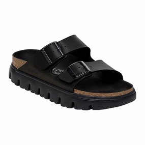 Birkenstock Arizona Pap Chunky Black / Black  1029077 Women's Smart Walk Toe Clear