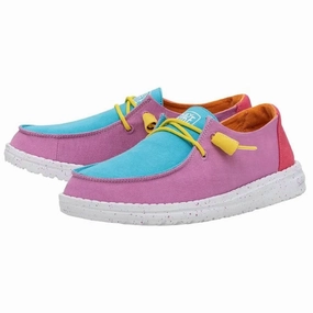 Wendy Slub Canvas In Color Block flexible shoes