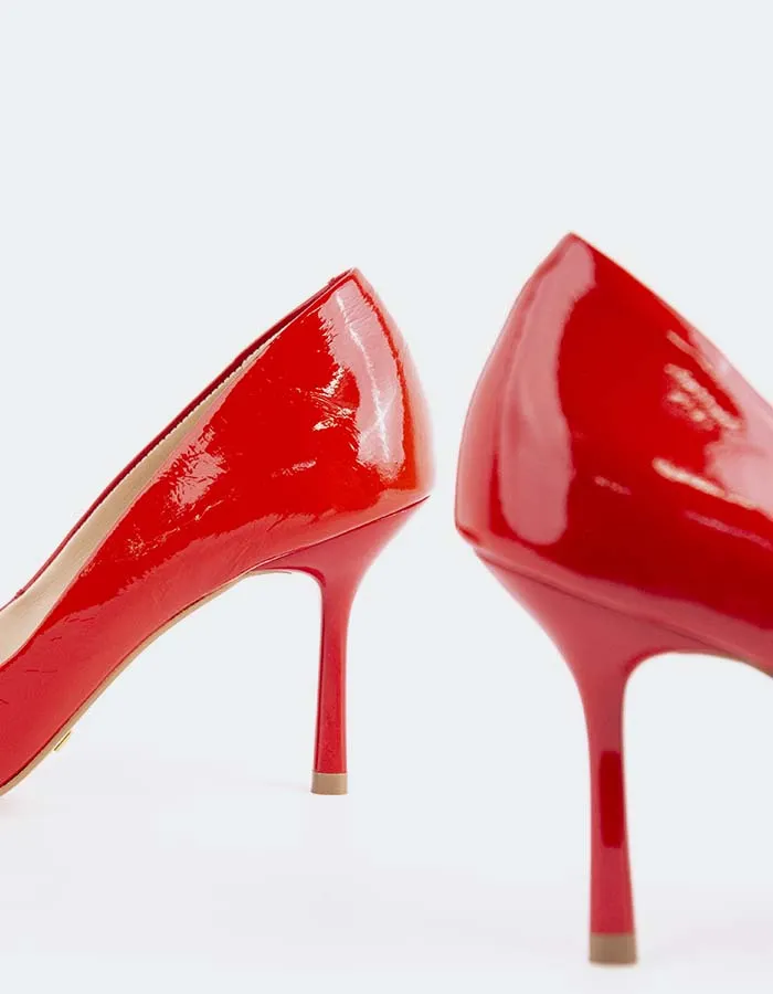 High Fashion Shoes Liora Red Naplack