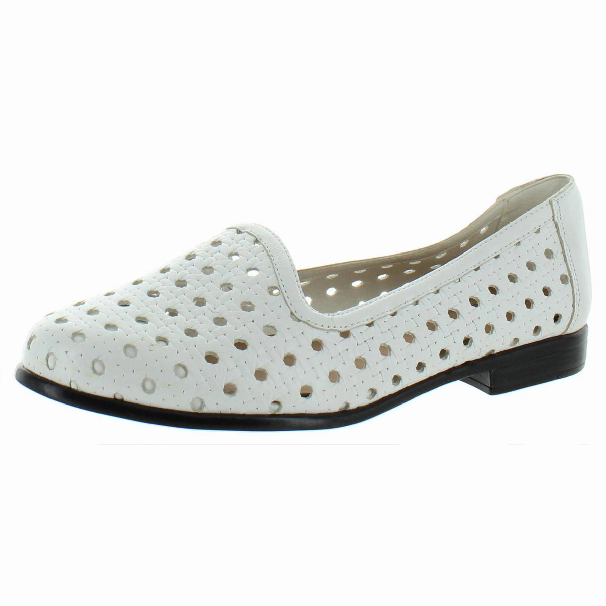 Liz Womens Open Weave Leather Loafers Soft Guard Airy Construction