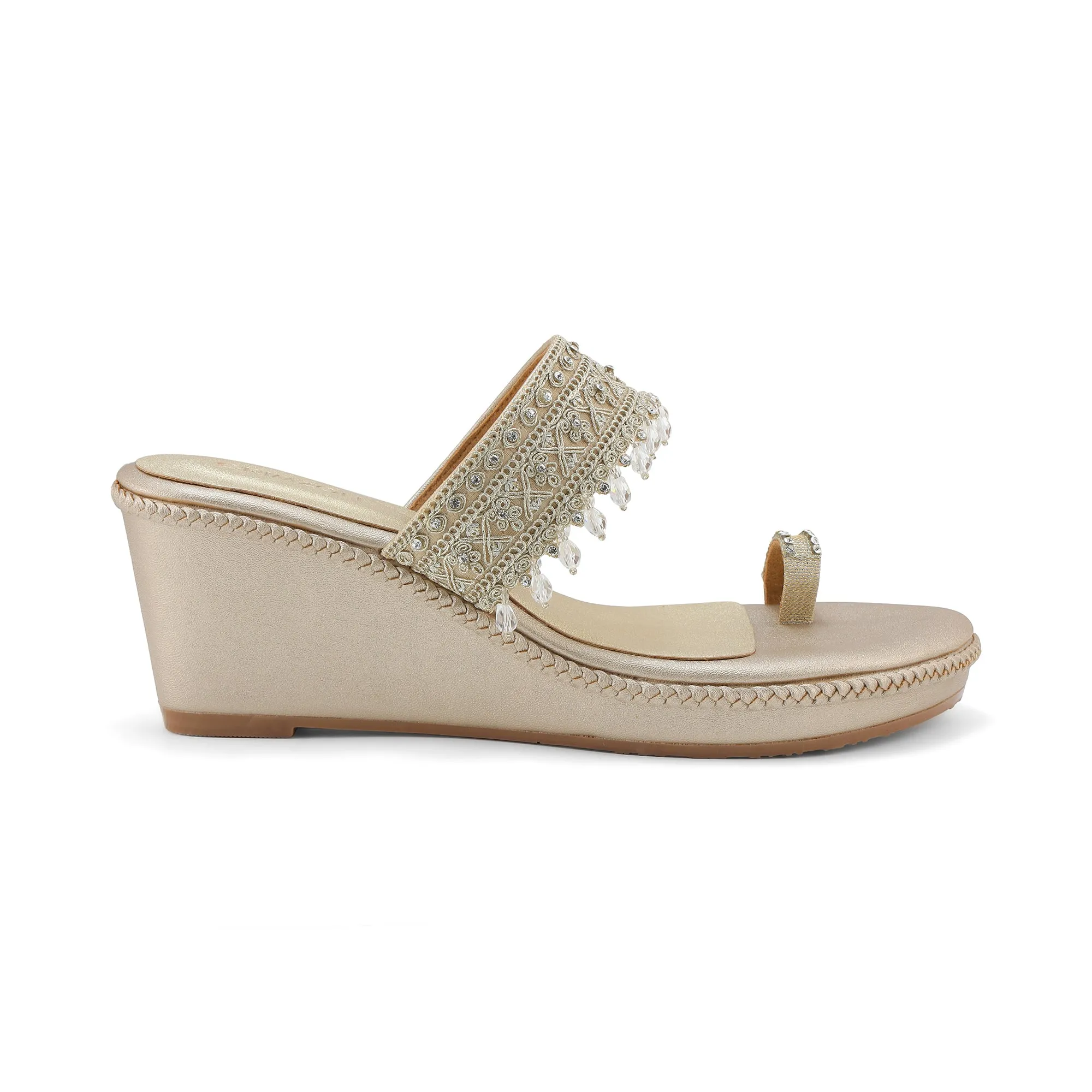 SUHANA- EMBELLISHED WEDGES runners - specific benefits Anti Slip Outsole
