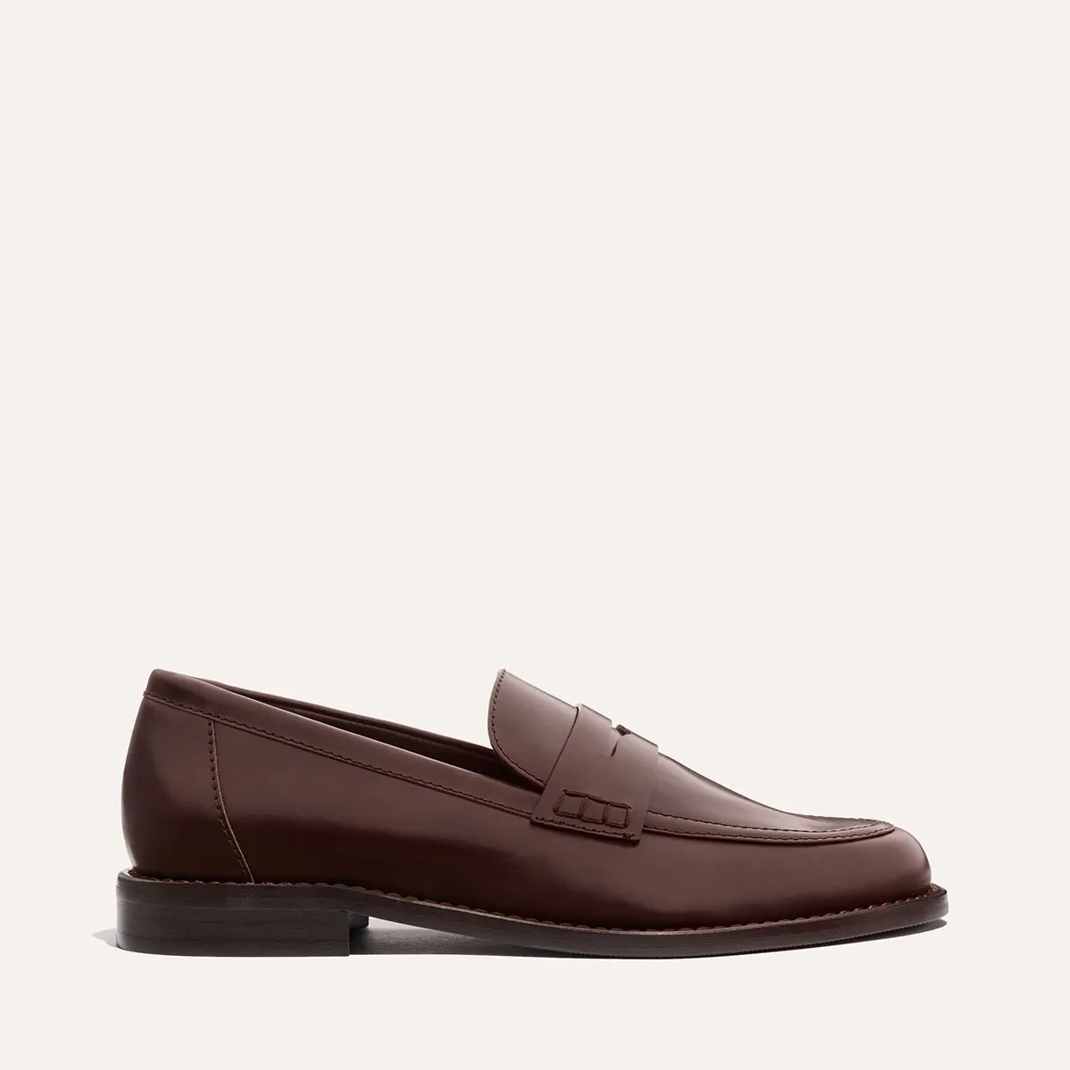 The Marlowe Loafer - Mahogany Calf Advanced Traction Pattern Auxetic Lattice Framework