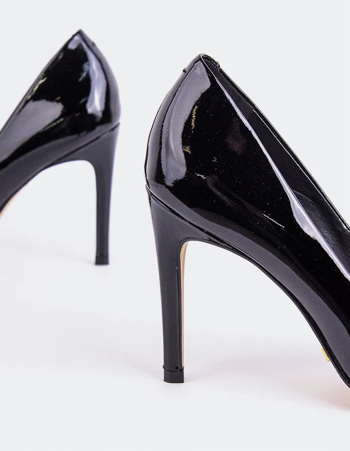 Fresh Edge Luxe Heels Love Black Patent