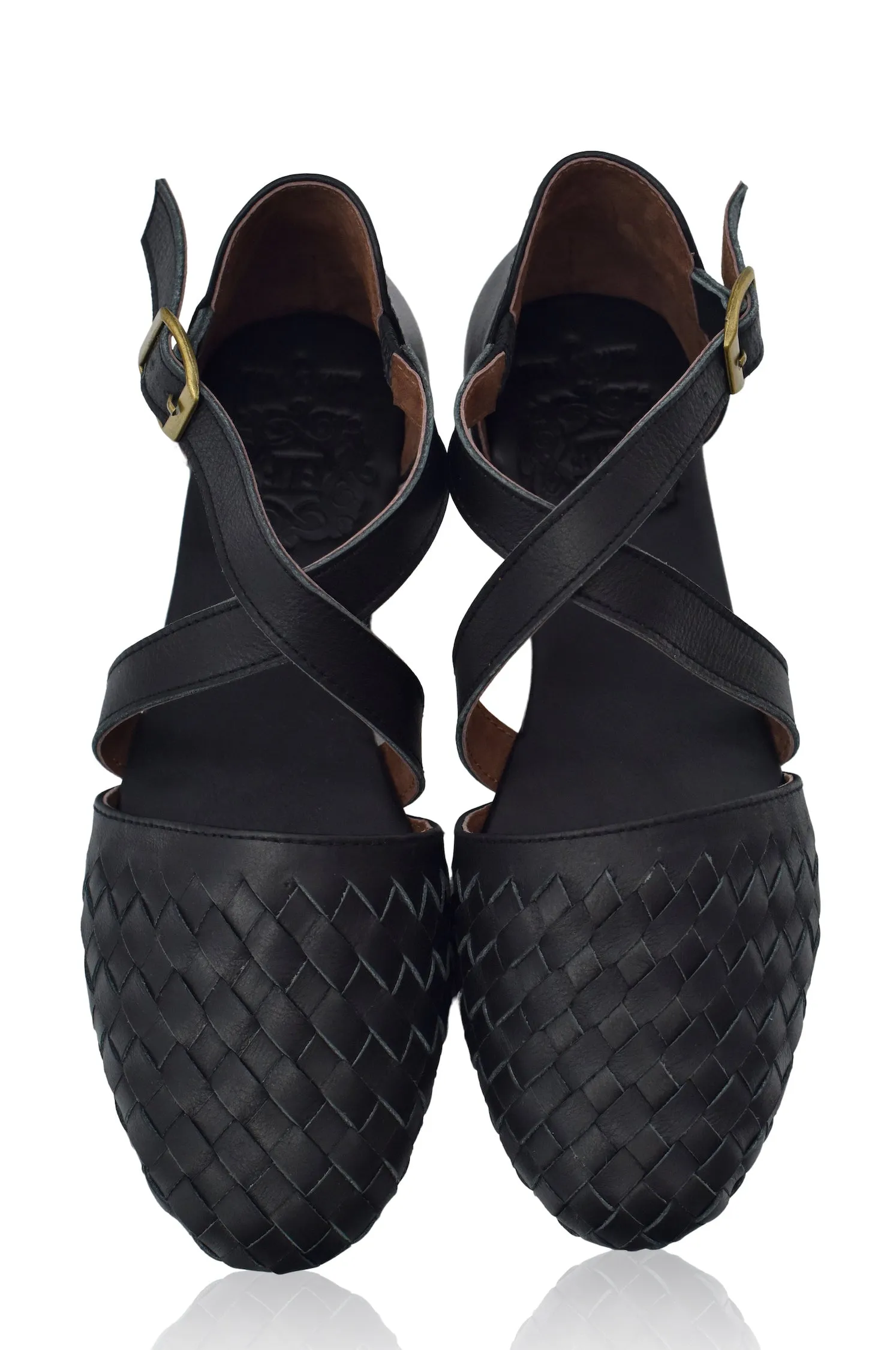 Riviera Leather Flats Work Shop