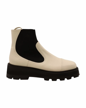 Arch Fit Jimmy Choo Clayton Boots in White Leather