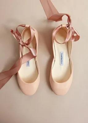 Ocean Step Indoor Wear LUNA BALLET FLATS ?C PEACH NUDE