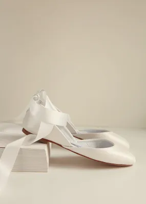elegant design LUNA BALLET FLATS ?C PEARL IVORY