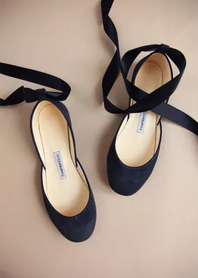 LUNA BALLET FLATS - NAVY BLUE Modern Classic Design Nature Glow