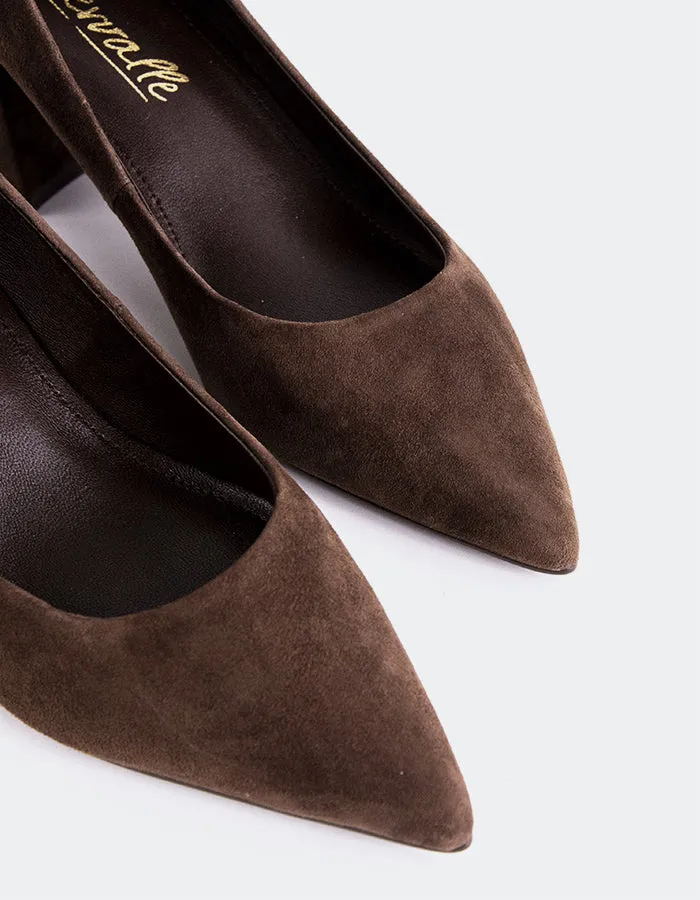 Wedding Reception Shoes Teddy Heel Boots Josephine Brown Suede