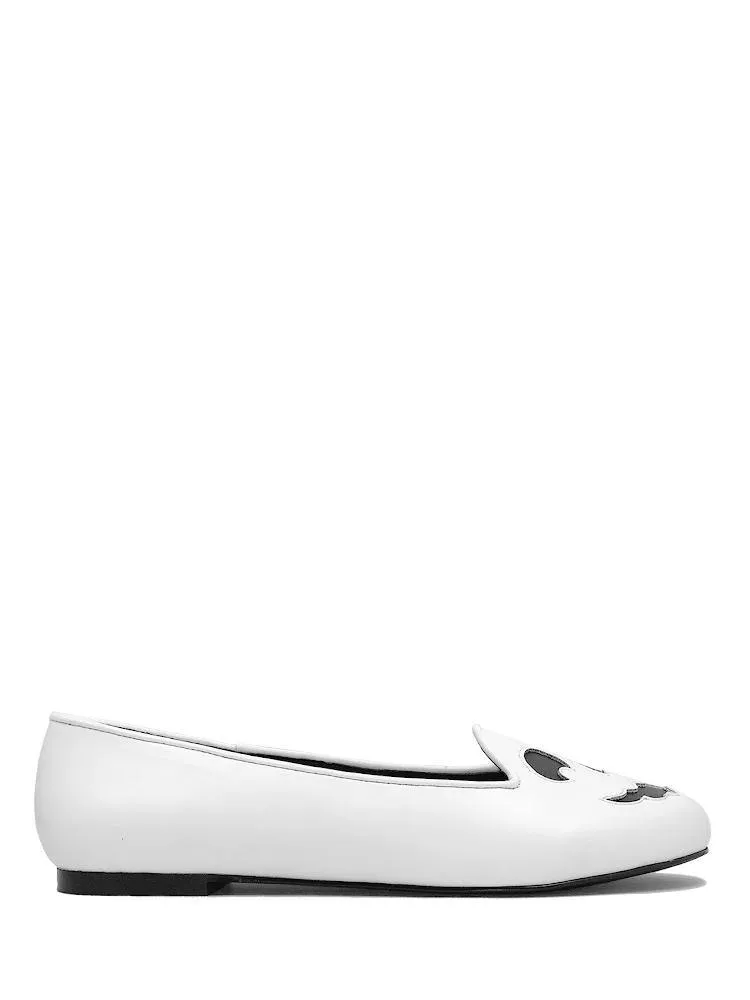 Peep Toe LYDIA GHOST - WHITE BLACK