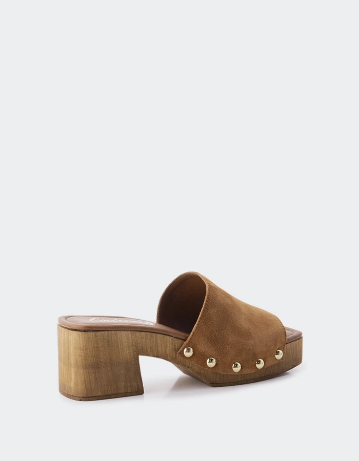 Maja Cognac Suede Improved Traction Enhanced Traction Pattern