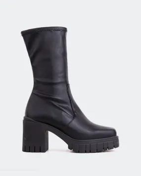 Marlow Black Stretch Structured Fit