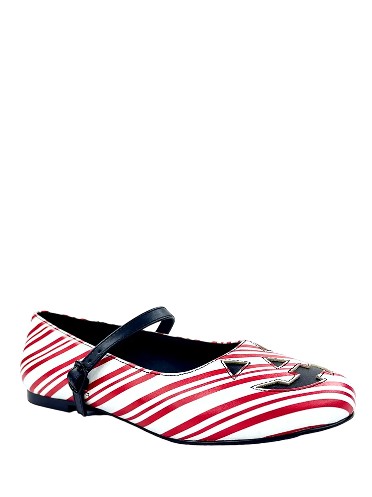Flower Walk MARY JANE JACK - CANDY CANE PRINT