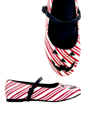 Elegant Cushion Fund Glow MARY JANE JACK - CANDY CANE PRINT