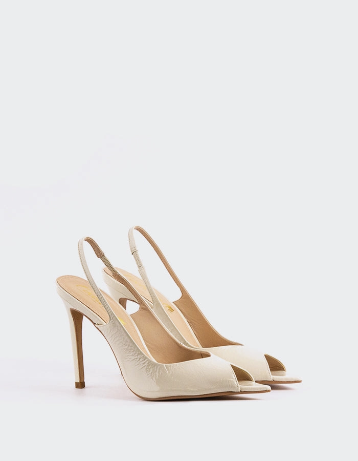 Sporty Heeled Shoes Dressy Sandals Twylla Off White Naplack