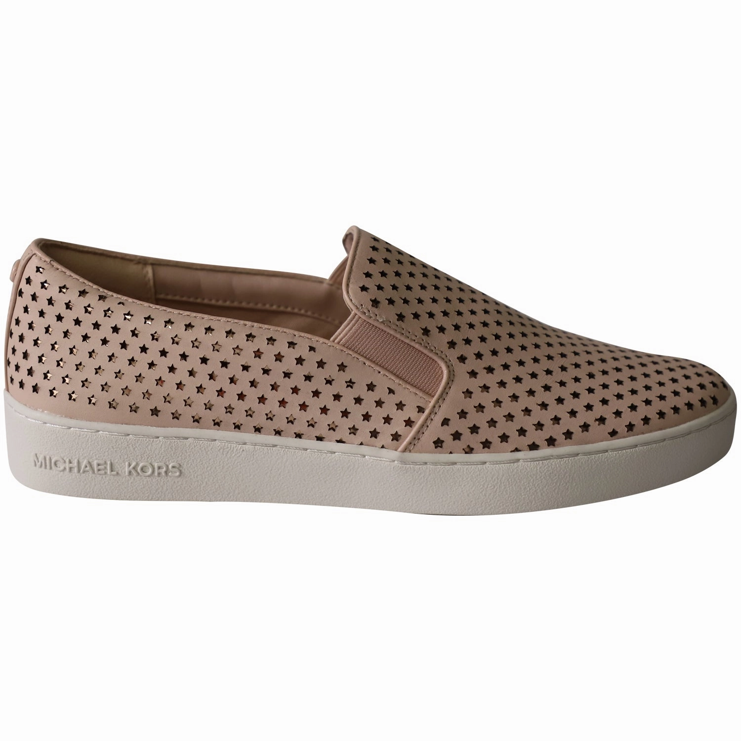 Long Way Casual Leather Shoes Michael Kors Keaton Slip On Sneakers in Pink Leather