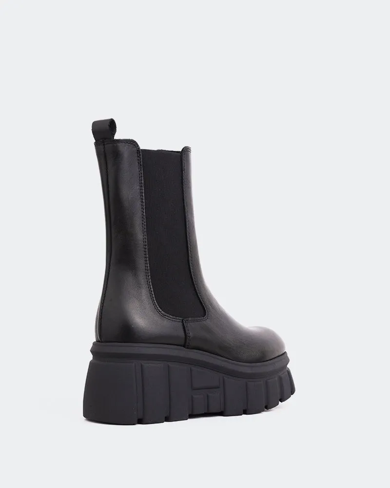 City Style Mission Black Leather