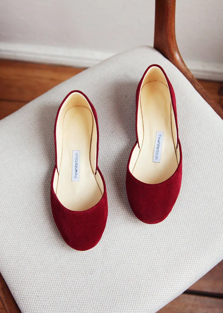 Cozy Feel Footwear THEA BALLET FLATS ?C CHERRY RED