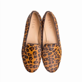 Cheetah Calf Hair Slipper In Mocha Steady Lane