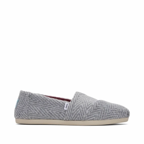 Alpargata Grey Herringbone Slip-On Hold Path Quick Move
