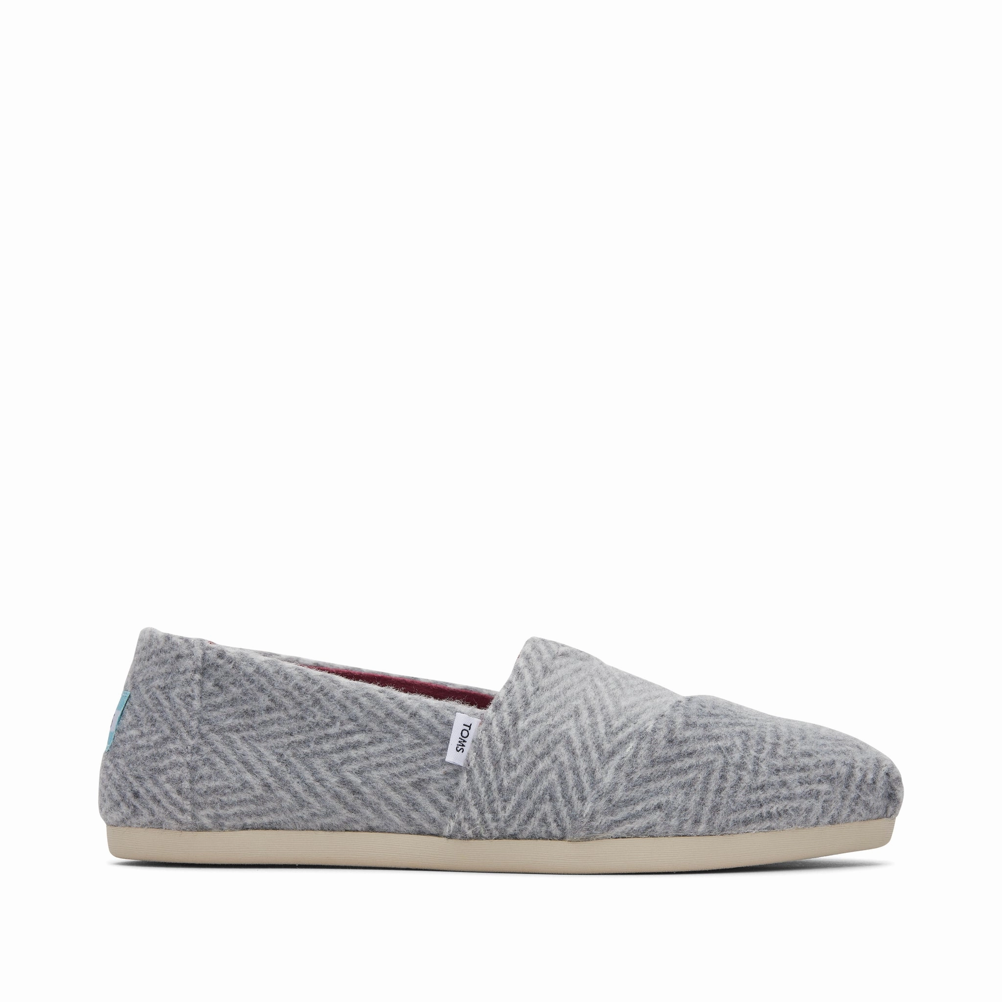 Alpargata Grey Herringbone Slip-On Hold Path Quick Move