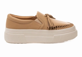 Women's Winny Sneaker Loafer In Brown Walk Ease Simple Slip-on Comfort