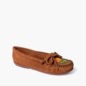 Women's Ziigwan Waabigwan Moccasin In Brown Safe Hold Minimalist