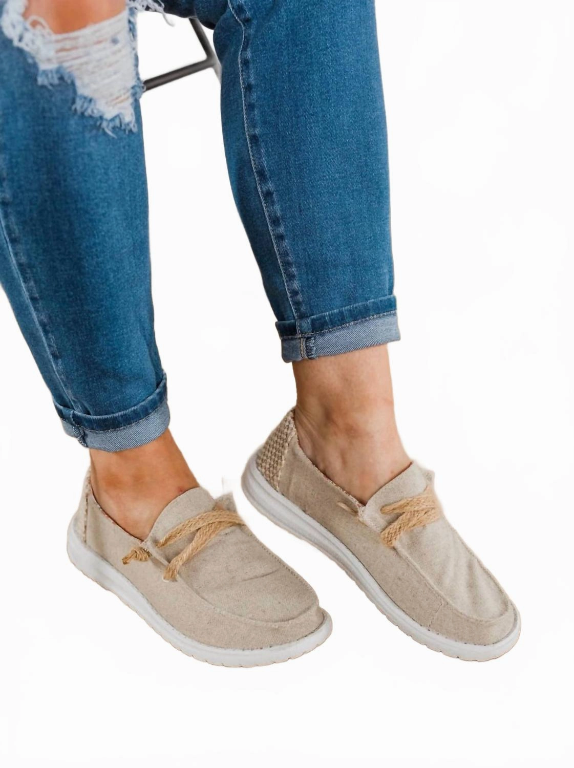 Free Guard Stylish Design Gypsy Jazz Dolly Slip On Shoe In Natural